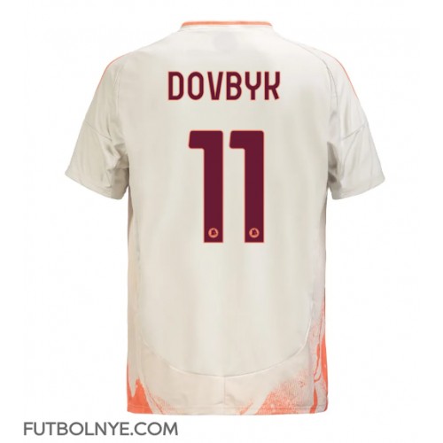 Camiseta AS Roma Artem Dovbyk #11 Visitante Equipación 2024-25 manga corta